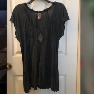 Free people Embroidered Top